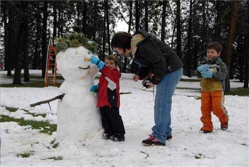 La nieve pinta de blanco España