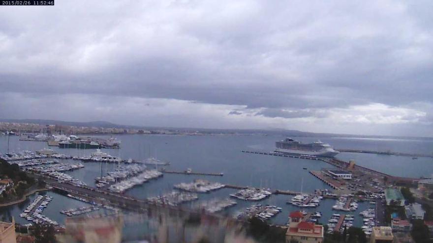 Blick auf die Bucht von Palma am Donnerstag (26.2.).