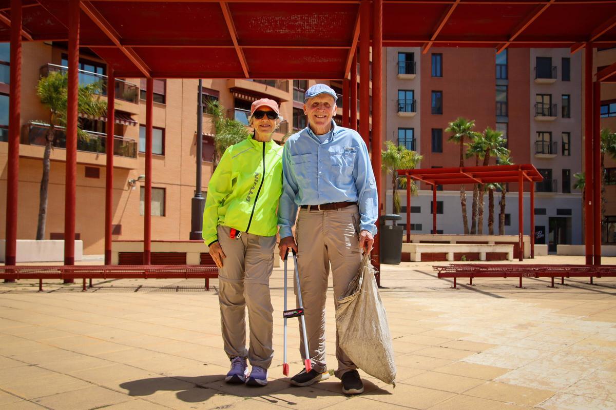 Esta pareja de jubilados estadounidenses vive en València desde hace cinco años