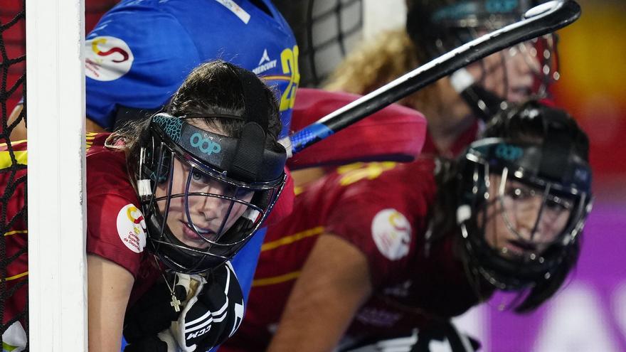 Las Red Sticks, en su partido ante Australia.