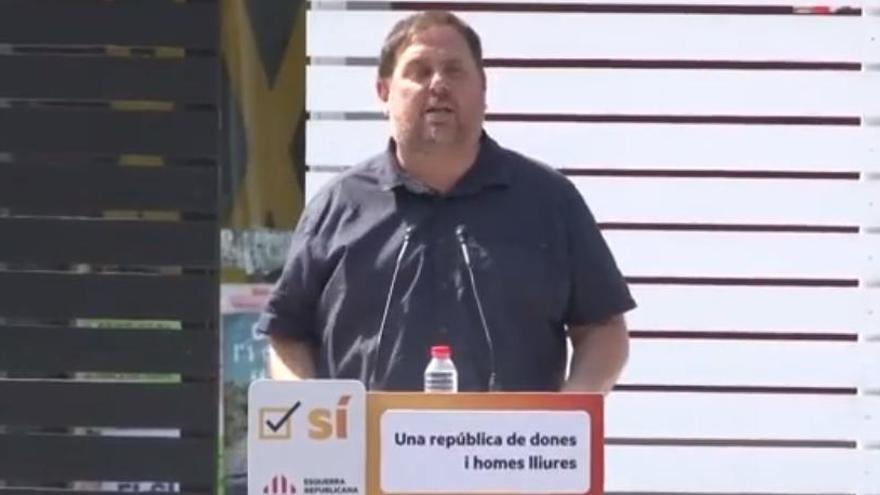 Junqueras, als companys de la Guàrdia Civil: &quot;Som gent honrada&quot;