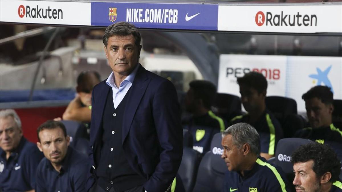 Michel, en su última visita al Camp Nou