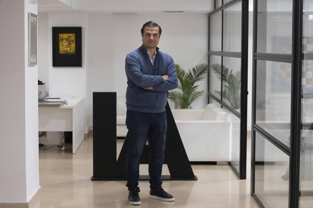 Lorenzo Serratosa, presidente de Substrate AI, antes de la entrevista con Levante-EMV.