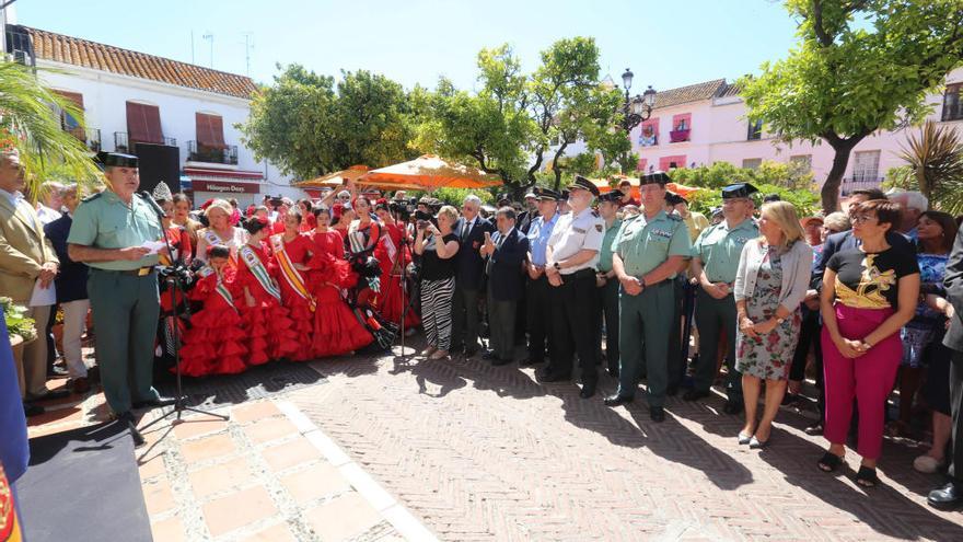 Gámez y Muñoz, en el homenaje a la Guardia Civil.