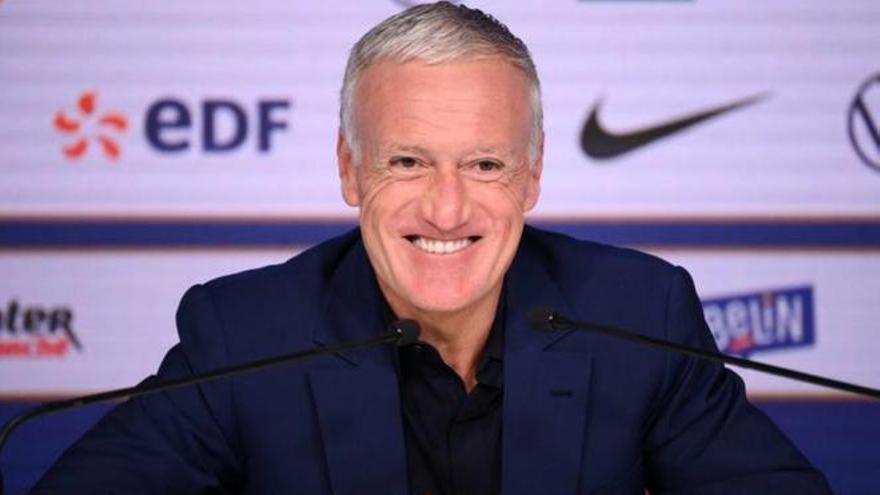 Didier Deschamps, el seleccionador nacional de Francia, durante una rueda de prensa en Paris.