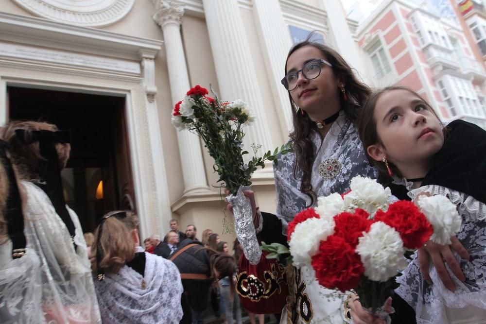 Ofrenda floral a la Virgen de la Caridad de Cartagena