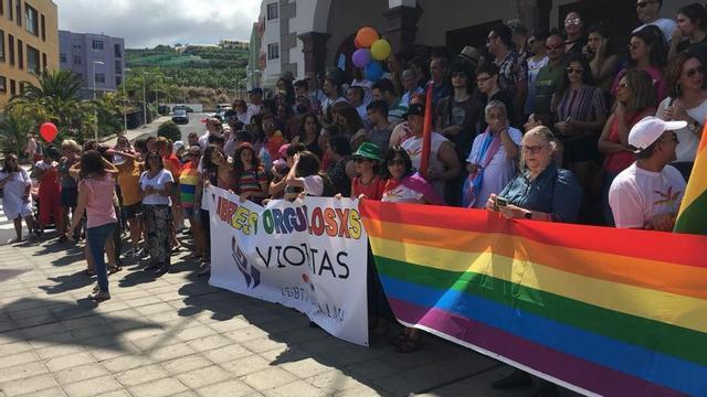 Una edición anterior del Día Orgullo Chiquito LGTBIQ+ en Tazacorte, La Palma. | E. D.