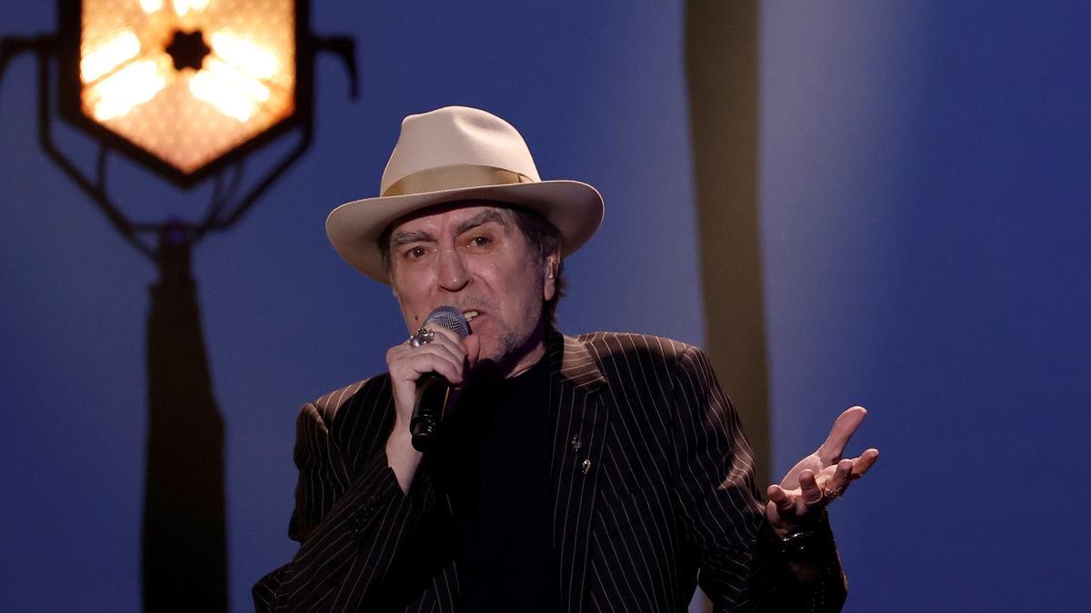 Joaquín Sabina, en la ceremonia de los premios Goya del 2022