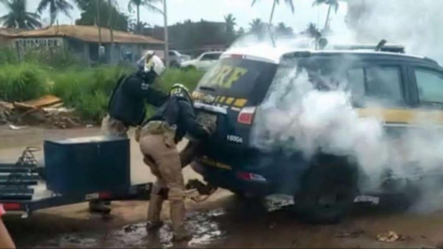 Imatge de la brutalitat policial a Brasil