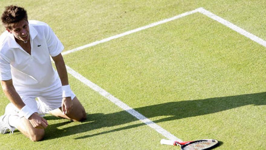 El francés Mahut durante el partido.