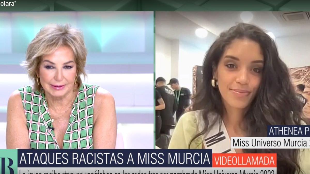 Athenea Pérez denuncia ataques racistas por proclamarse Miss Murcia No entienden que represente a mi región si no tengo la piel clara
