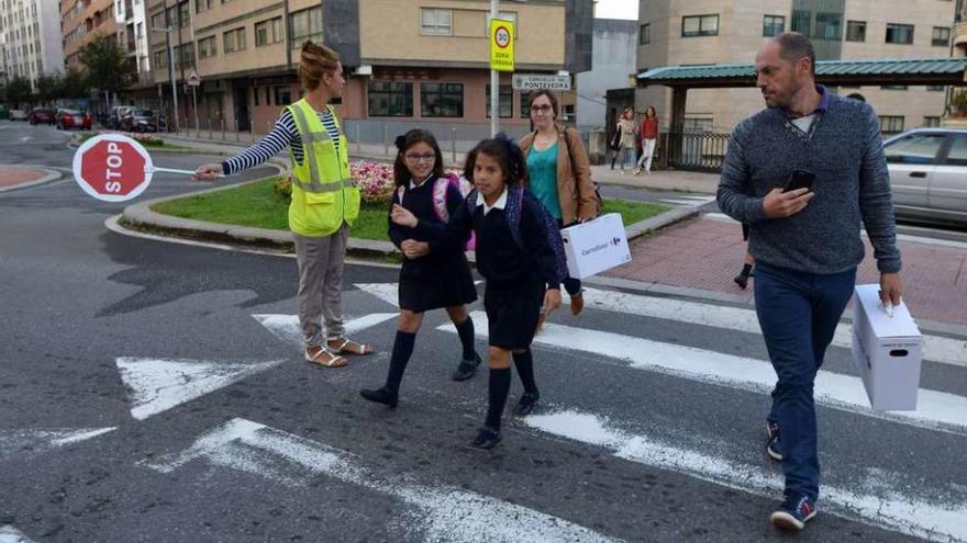 Caminos escolares en las inmediaciones del colegio Doroteas. // Gustavo Santos