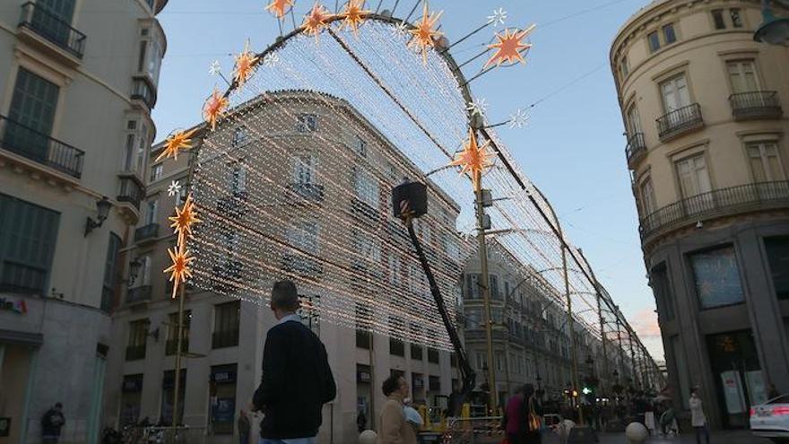 Imagen de los trabajos de iluminación.