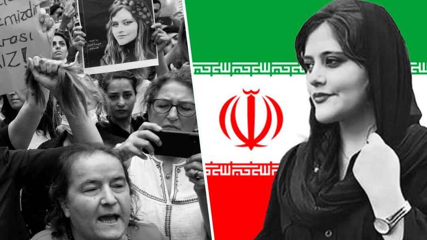 Mujeres iraníes se cortan el pelo y queman sus velos por la muerte de Masha Amini a manos de la policía de la moral