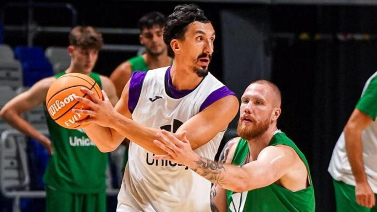 Nihad Djedovic, en un entrenamiento de esta semana.