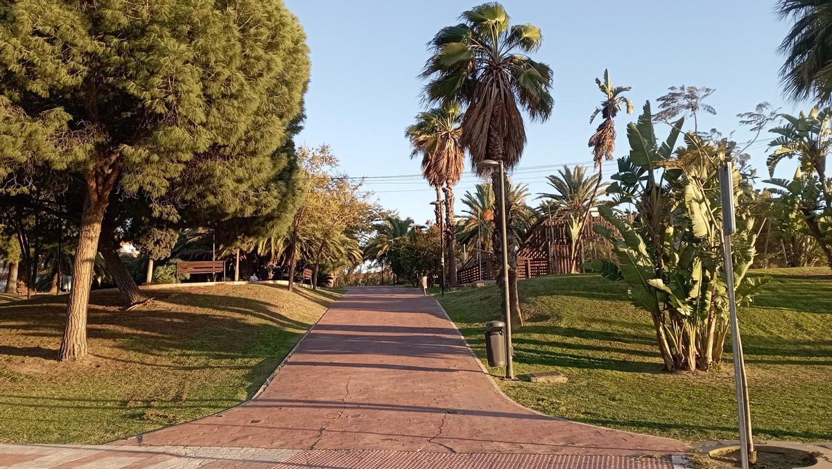 La loma de la antigua finca de El Cónsul, desde la parte que da a la actual urbanización.