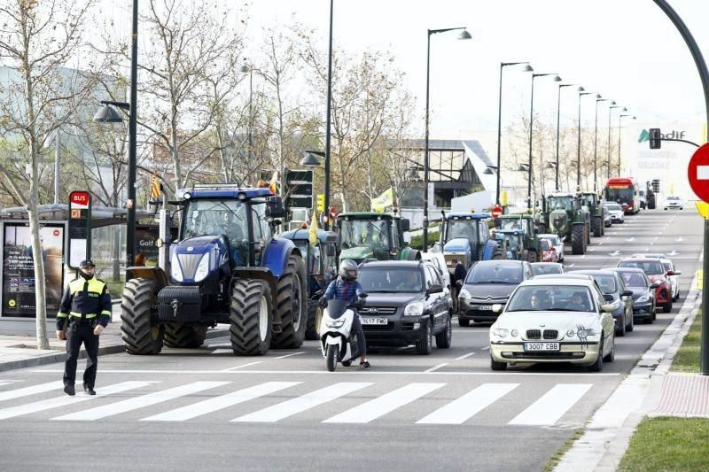 Tractorada en Zaragoza