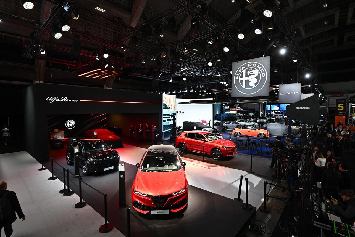 Stand de Alfa Romeo en Bruselas