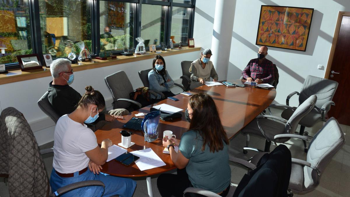 Una reunión de las alcaldías con los técnicos de la Mancomunidade do Morrazo en Moaña.