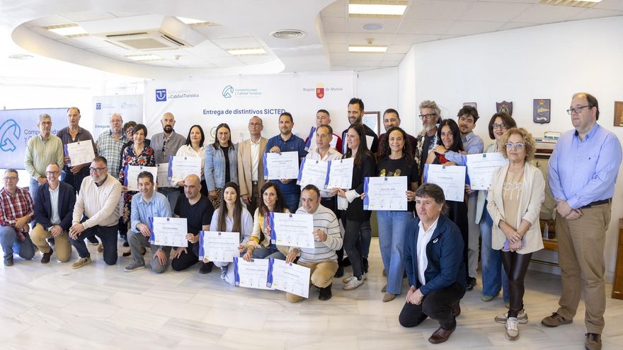 22 empresas de Águilas, distinguidas por  su excelencia turística