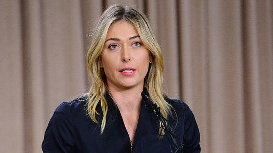 Maria Sharapova, durante su comparecencia.