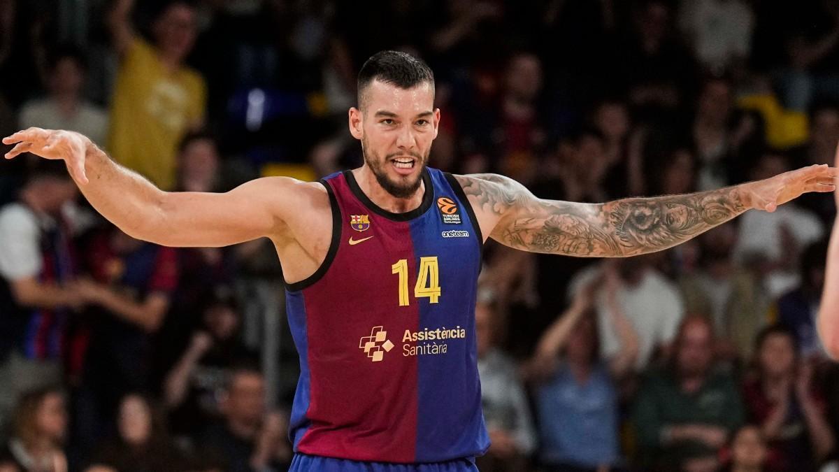 Willy Hernangómez, in a match with Barça de Basket