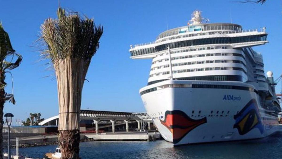 Un crucero en el puerto de Málaga. | ÁLEX ZEA.