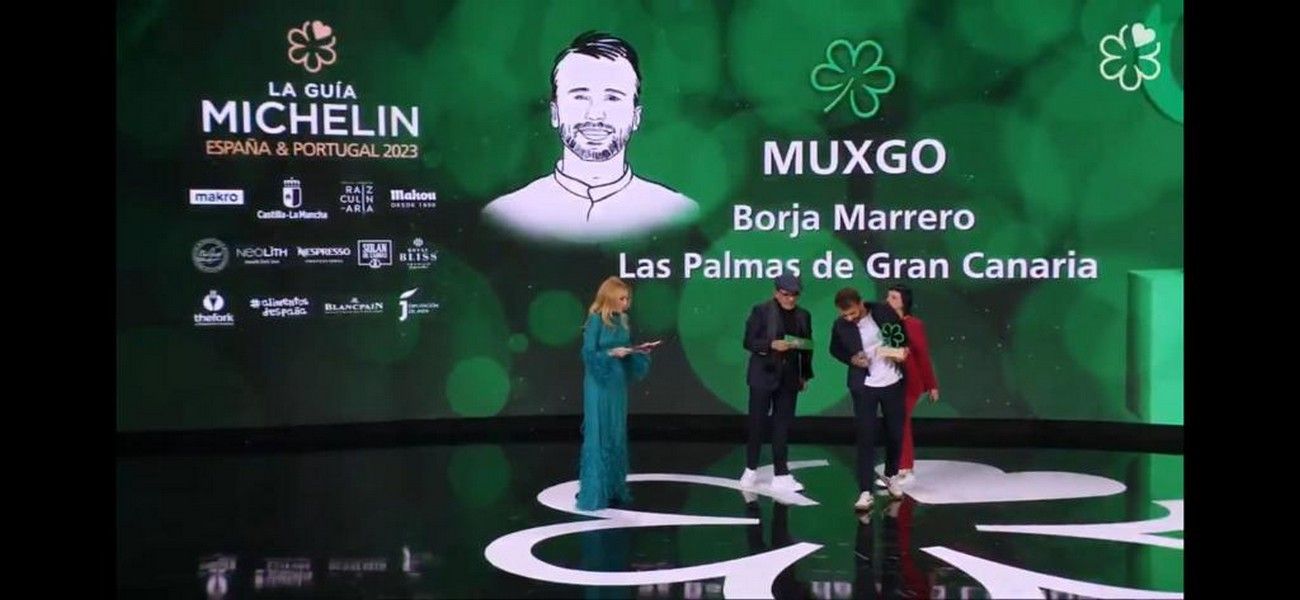 'Muxgo', de Borja Marrero, premiado en la Gala Estrellas Michelin 2023