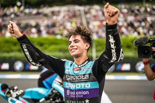 David Alonso, campeón del mundo de Moto3 2024 con el CFMOTO Aspar Team