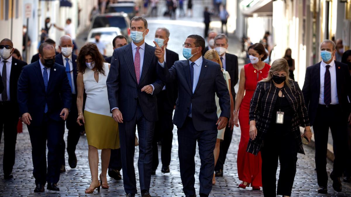 Felipe VI visita la ciudad de San Juan de Puerto Rico en el quinto centenario de su fundación