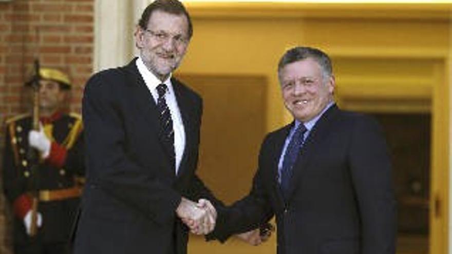 Rajoy recibe a Abdalá II en La Moncloa