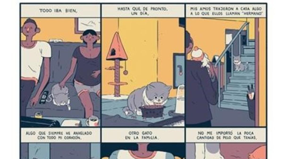 Página de una historia corta de Kensausage (Cristian Robles), que forma parte de la nueva revista de cómic 'Voltio'.