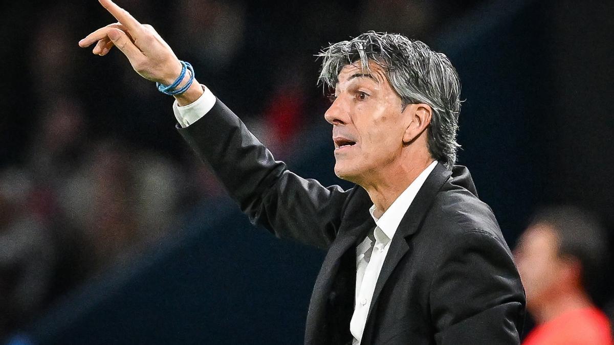 Imanol ALGUACIL of Real Sociedad during the UEFA Champions League, Round of 16 1st leg football match between Paris Saint-Germain and Real Sociedad on February 14, 2024 at Parc des Princes stadium in Paris, France - Photo Matthieu Mirville / DPPI