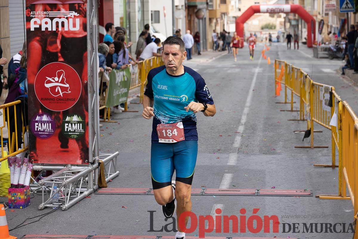 Carrera Popular Urbana y de la Mujer de Moratalla ‘La Villa, premio Marín Giménez (línea de meta)