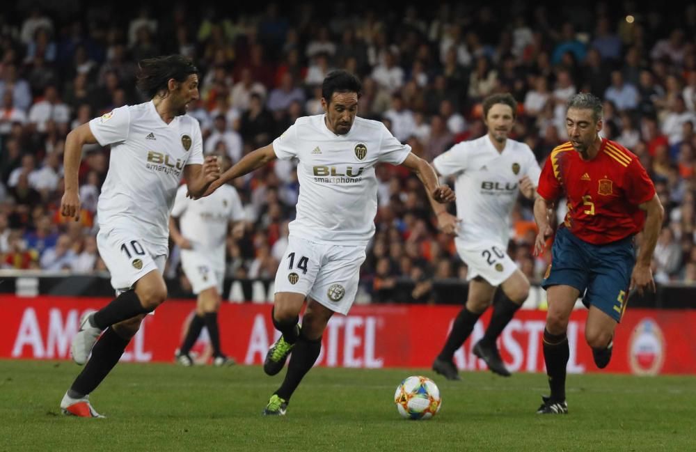 El partido Leyendas del Valencia CF - Selección Española