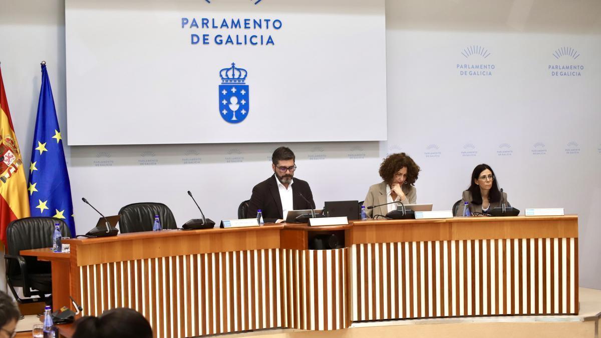 La directora xeral de Emprego Público e Administración de Persoal, Nuria Aguilar, en su intervención ante la Comisión 1ª del Parlamento.