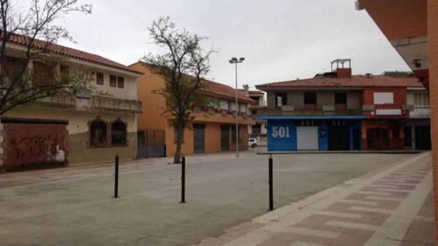 La plaça del Timó, aquesta primavera passada.