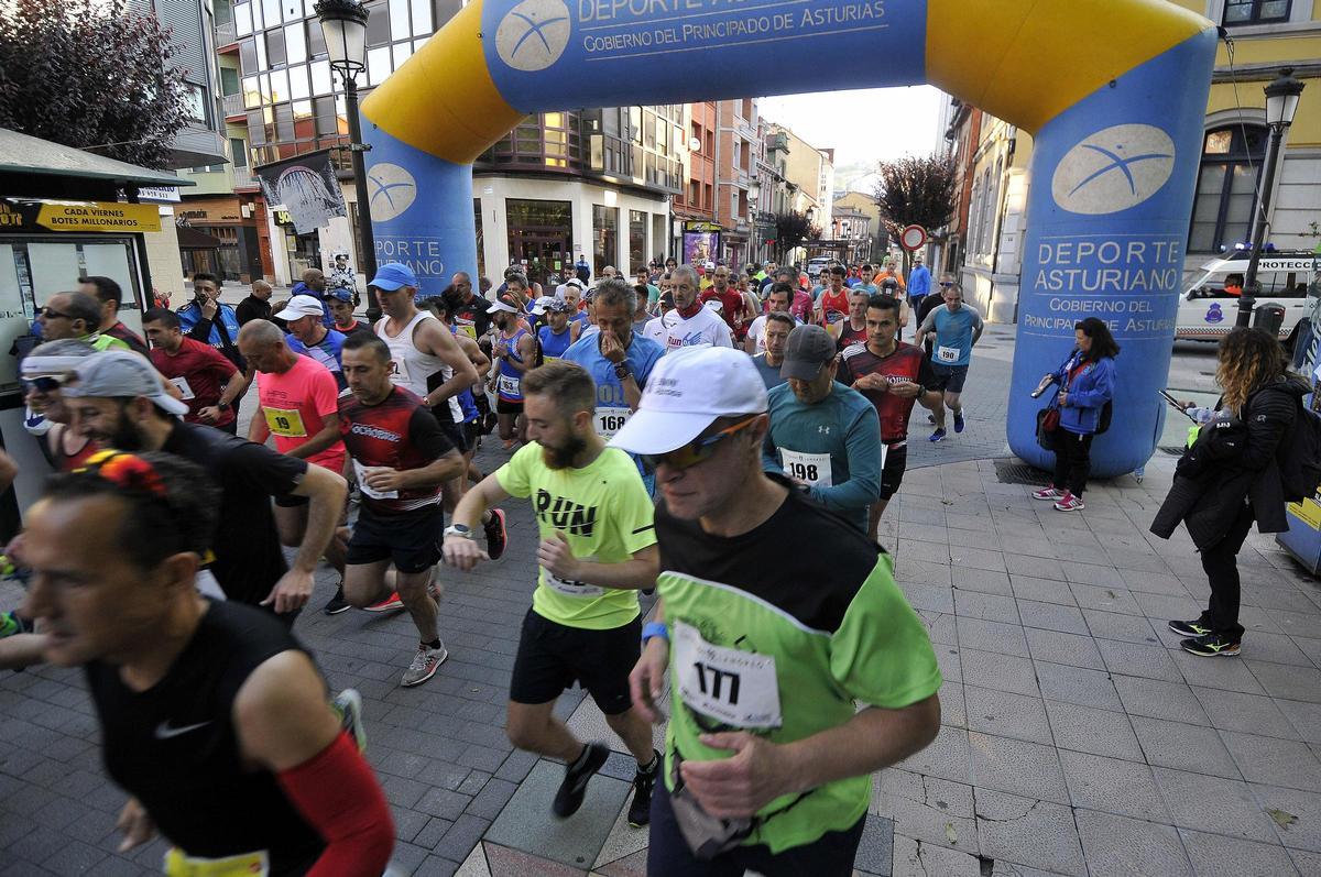 Una carrera en Langreo.