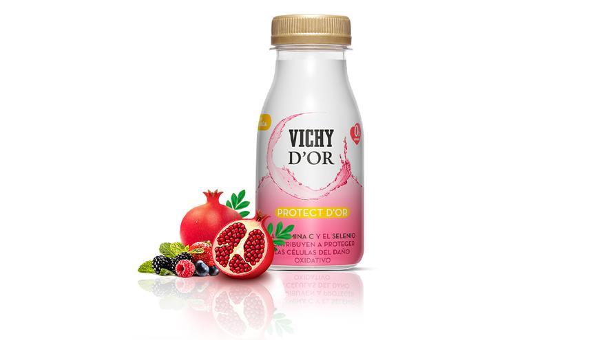 Protect d’Or és una una beguda funcional, elaborada a partir d&#039;aigua de qualitat Vichy Catalan i una combinació de suc de magrana, extractes de fruites i vegetals