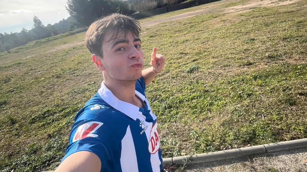 Pedro Jaime, aficionado del Espanyol