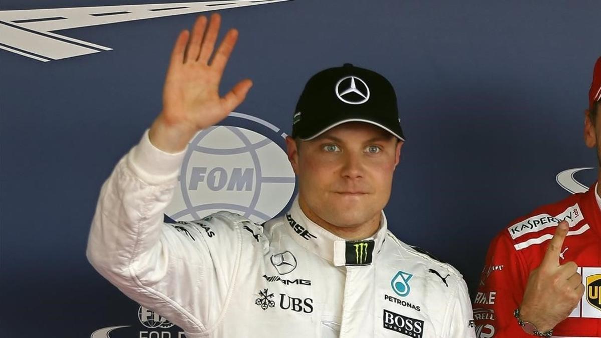 El finlandés Valtteri Bottas (Mercedes), ganador hoy en Rusia.