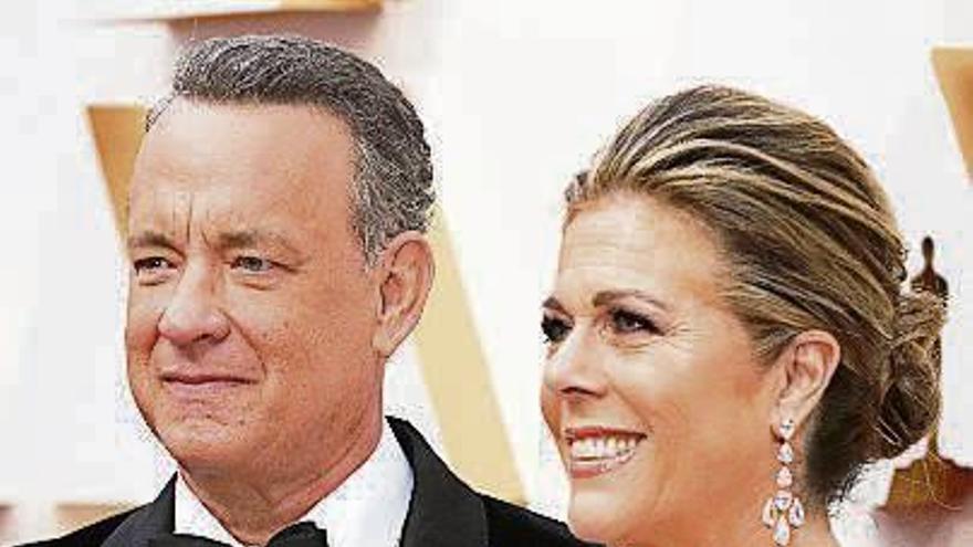Tom Hanks y su mujer Rita Wilson.