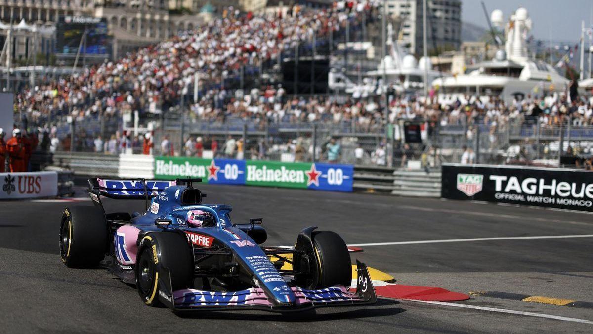 Alonso durante el GP de Mónaco de Fórmula 1 2022.