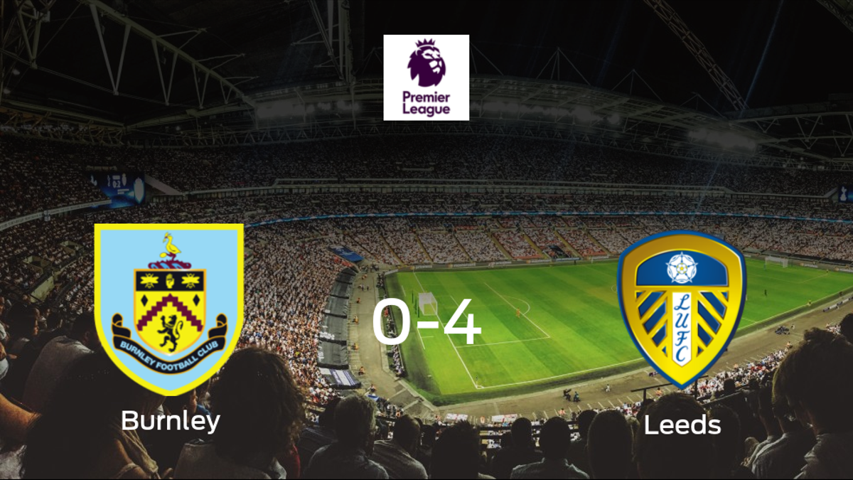 El Leeds United se lleva los tres puntos a casa tras golear al Burnley (0-4)