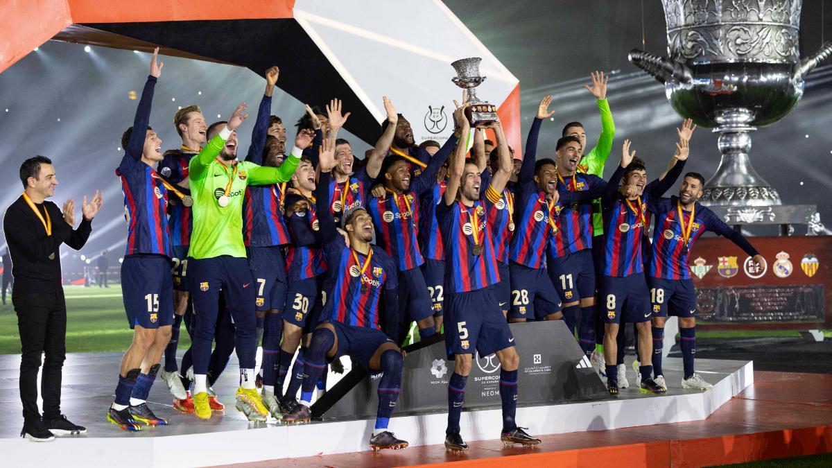 El Barça defiende el título de la Supercopa de España conquistado en 2023 ante el Real Madrid