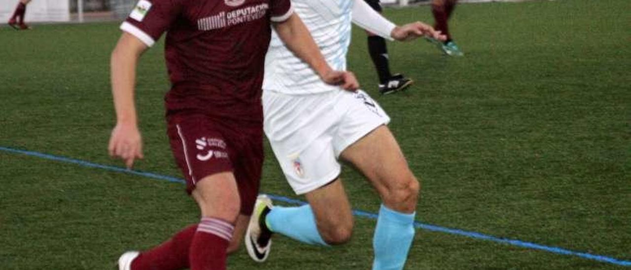 Gonzalo durante el partido de ayer ante su exequipo. // Berbabe/Luismy