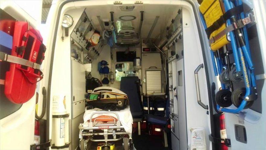 Interior de una ambulancia.