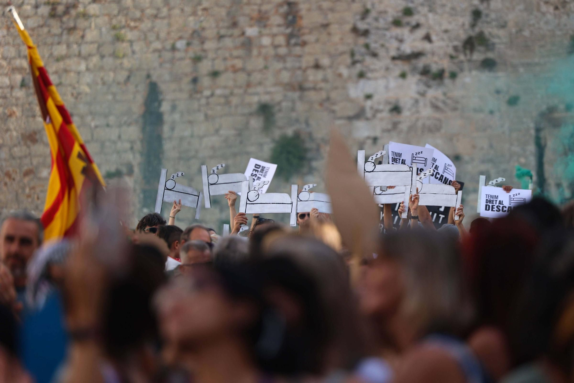 Manifestación contra la masificación turística en Ibiza