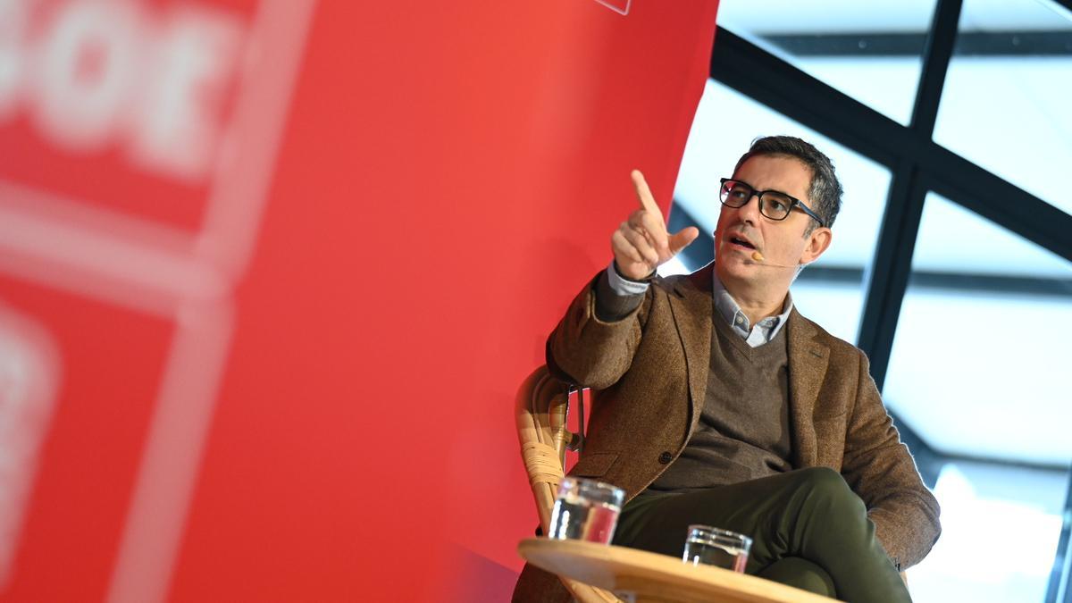 Bolaños, en las jornadas del PSOE del Alto Aragón.