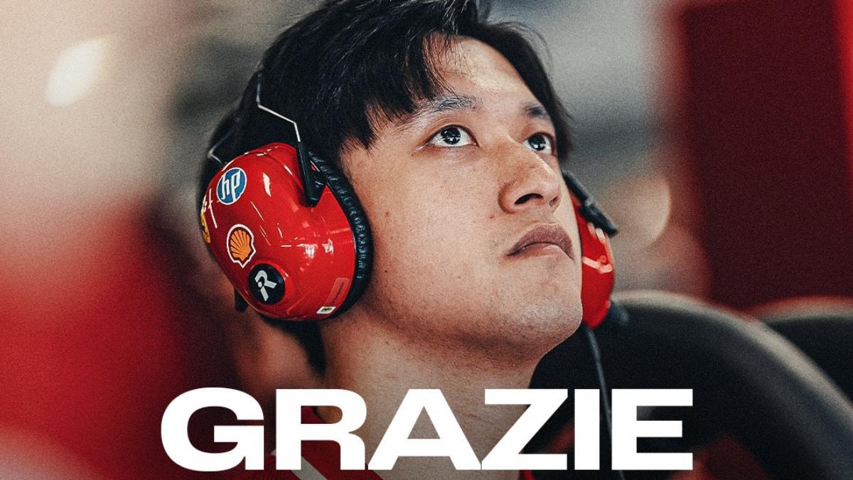 El piloto chino Guanyu Zhou deja su puesto de reserva en Ferrari